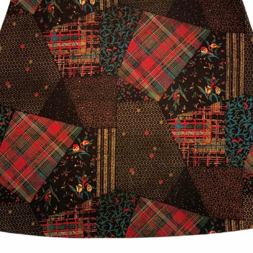 Vintage 70s Boho Patchwork Maxi Skirt - Picture 7 of 8